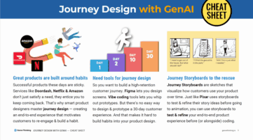 Journey Storyboarding with GenAI cheat sheet cover page